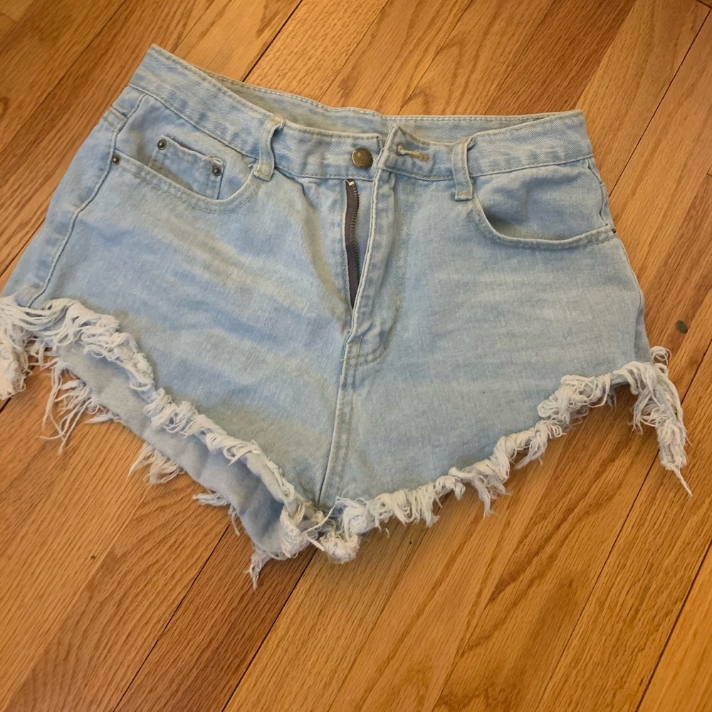 Denim shorts